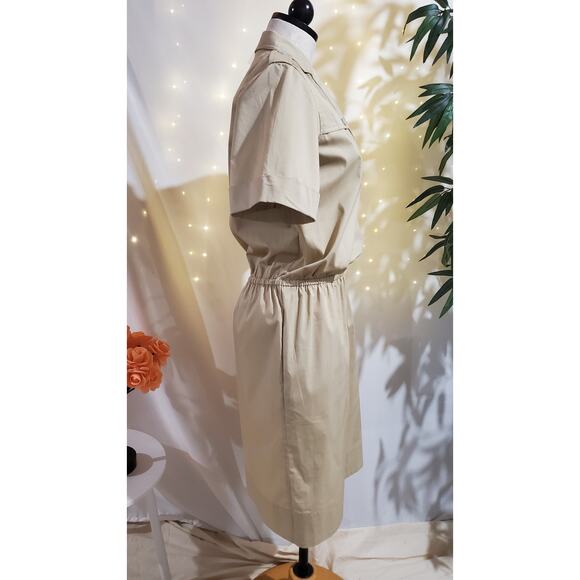 Brooks Brothers Tan Short Sleeve Mini Dress - Picture 3 of 12